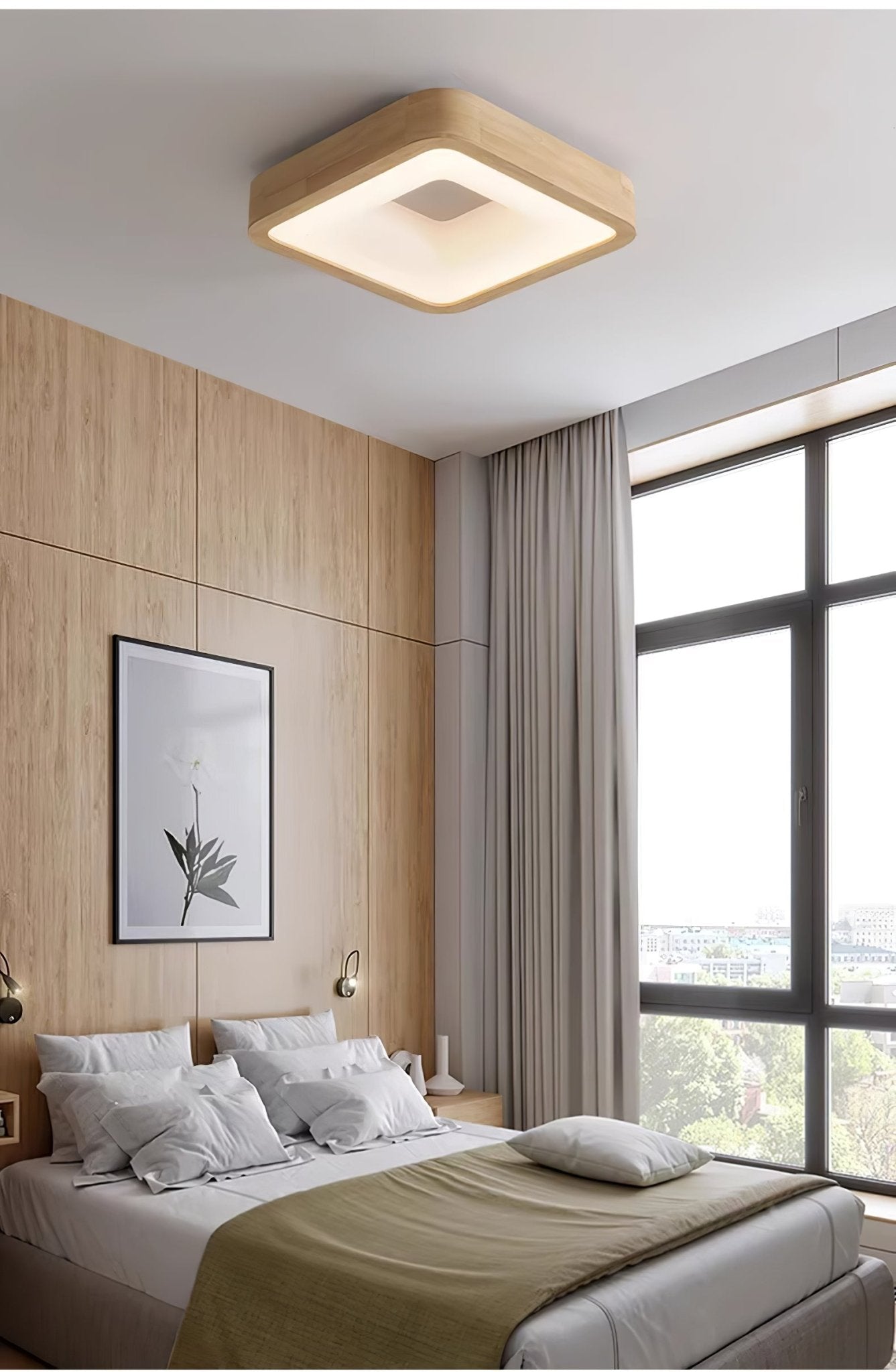 Ligna Square Ceiling Light - Lamp Outdoor