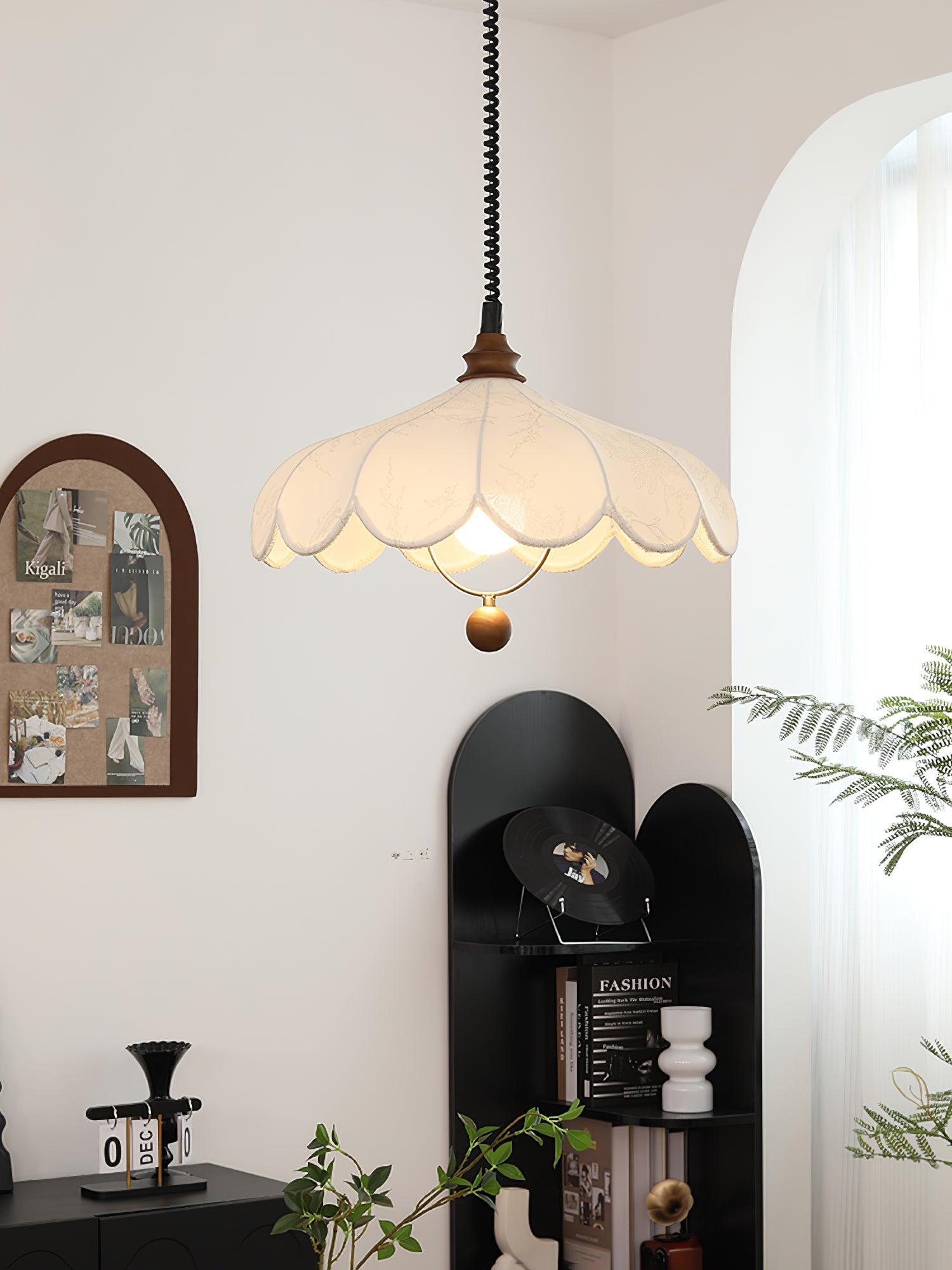 Lily Fabric Pendant Lamp - Lamp Outdoor