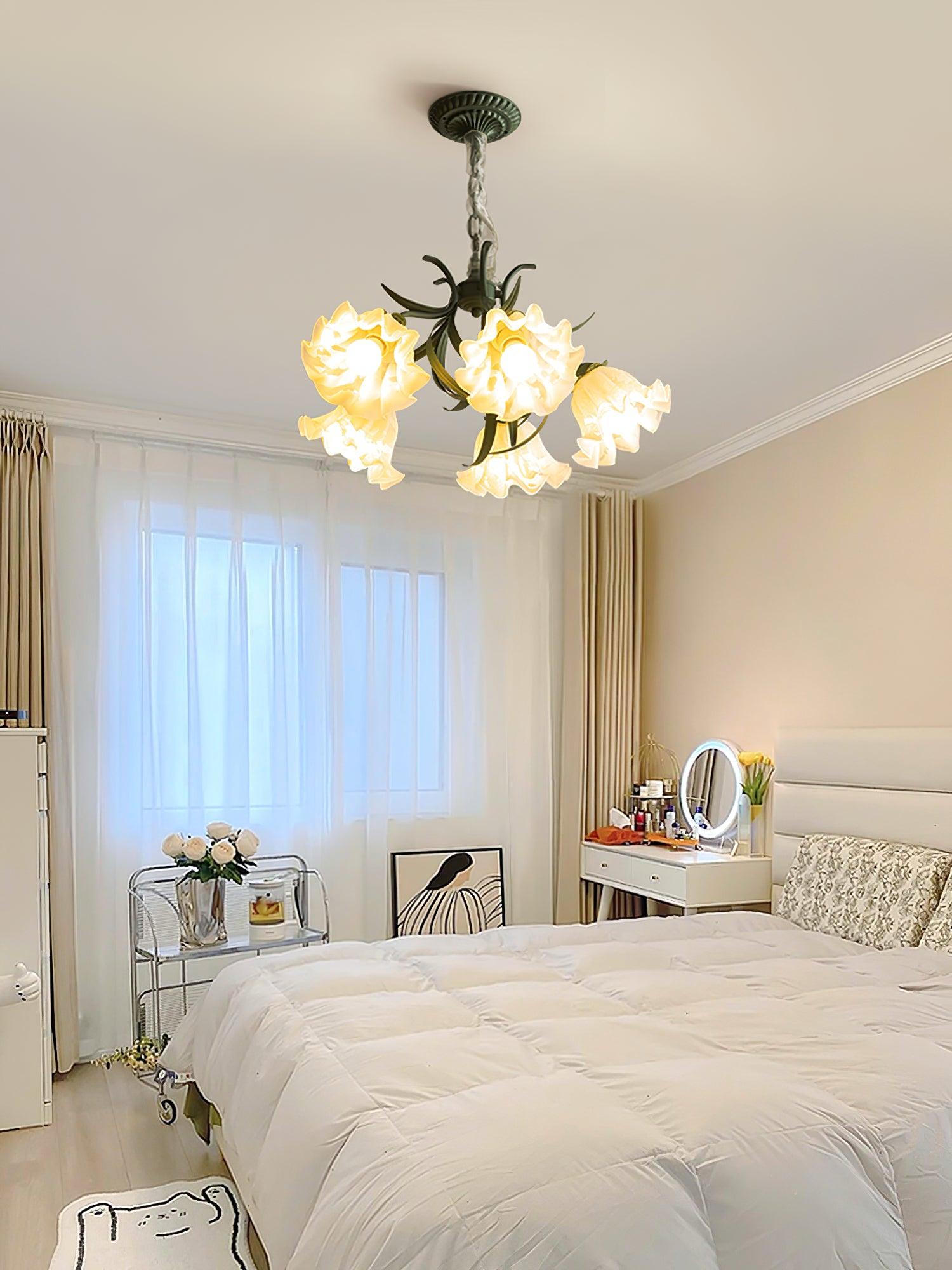 Lily of the Valley Flower Chandelier - Lamp Outdoor