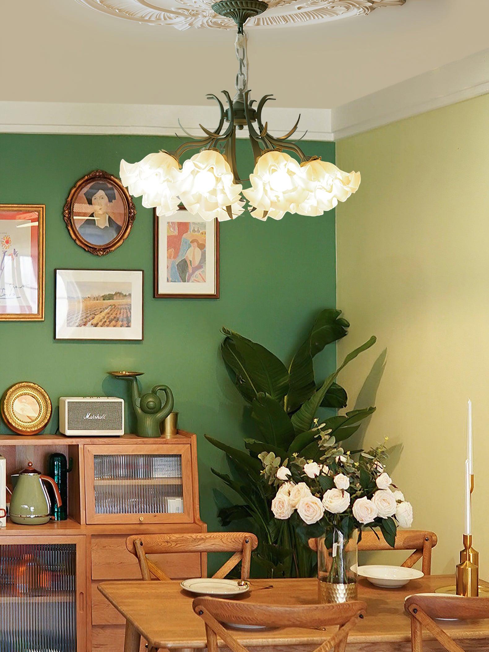 Lily of the Valley Flower Chandelier - Lamp Outdoor