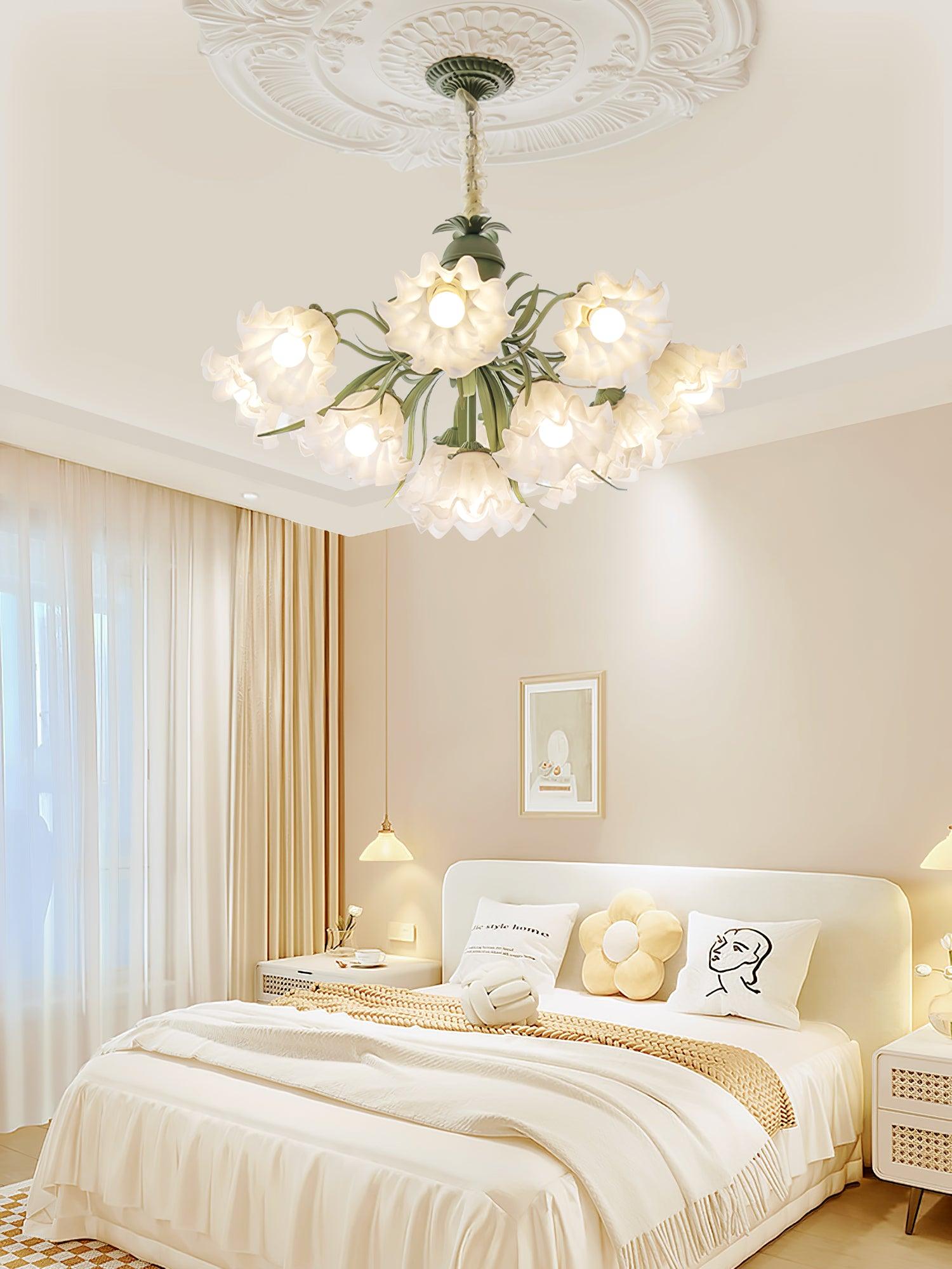 Lily of the Valley Flower Chandelier - Lamp Outdoor