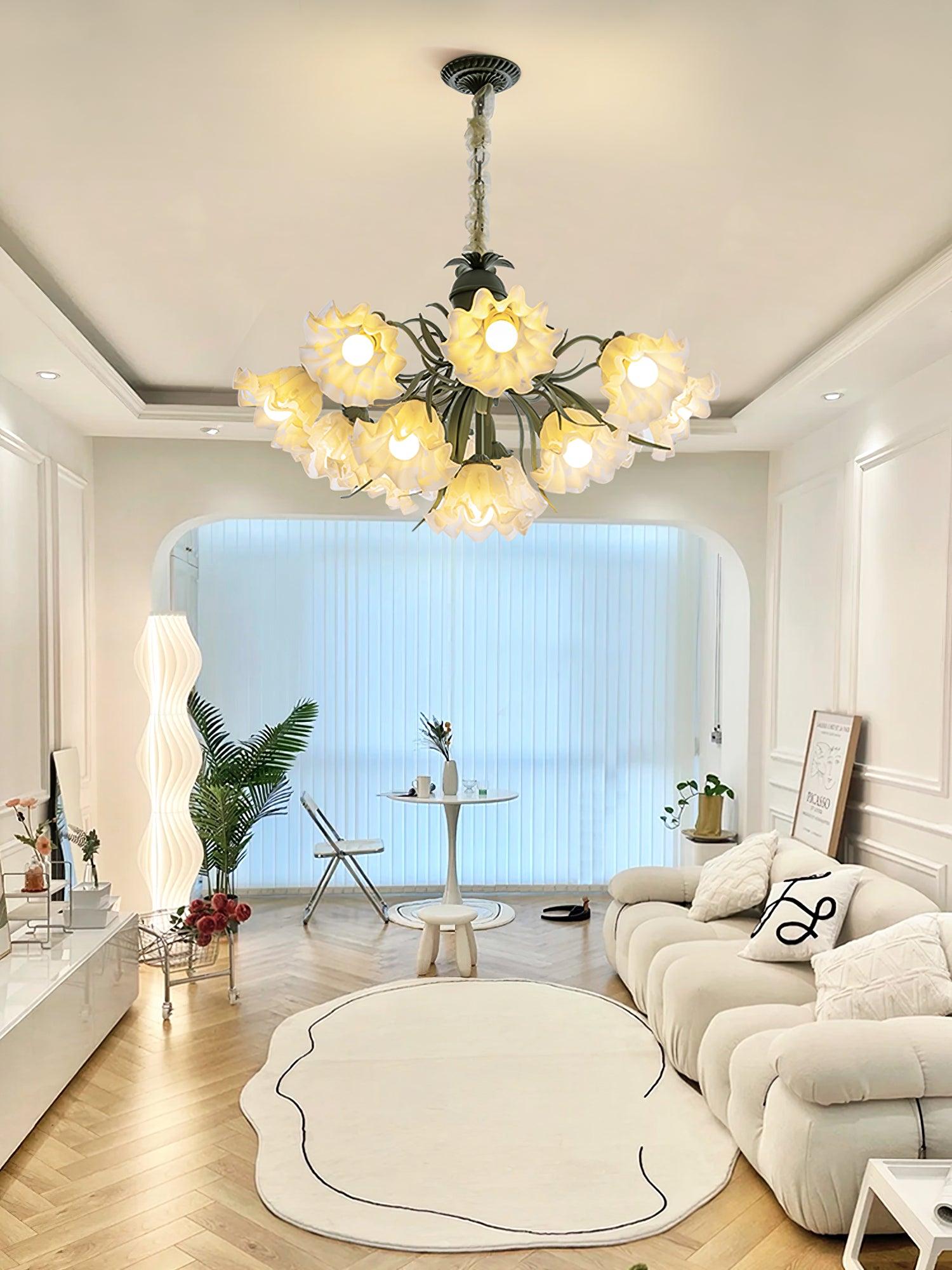 Lily of the Valley Flower Chandelier - Lamp Outdoor