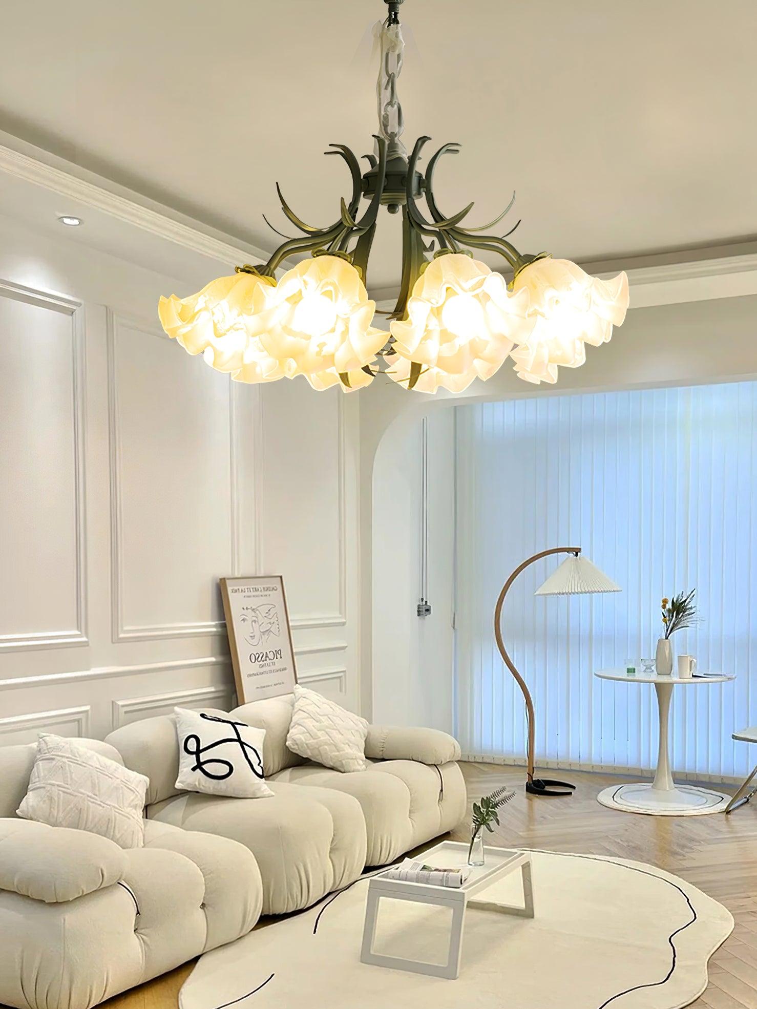 Lily of the Valley Flower Chandelier - Lamp Outdoor