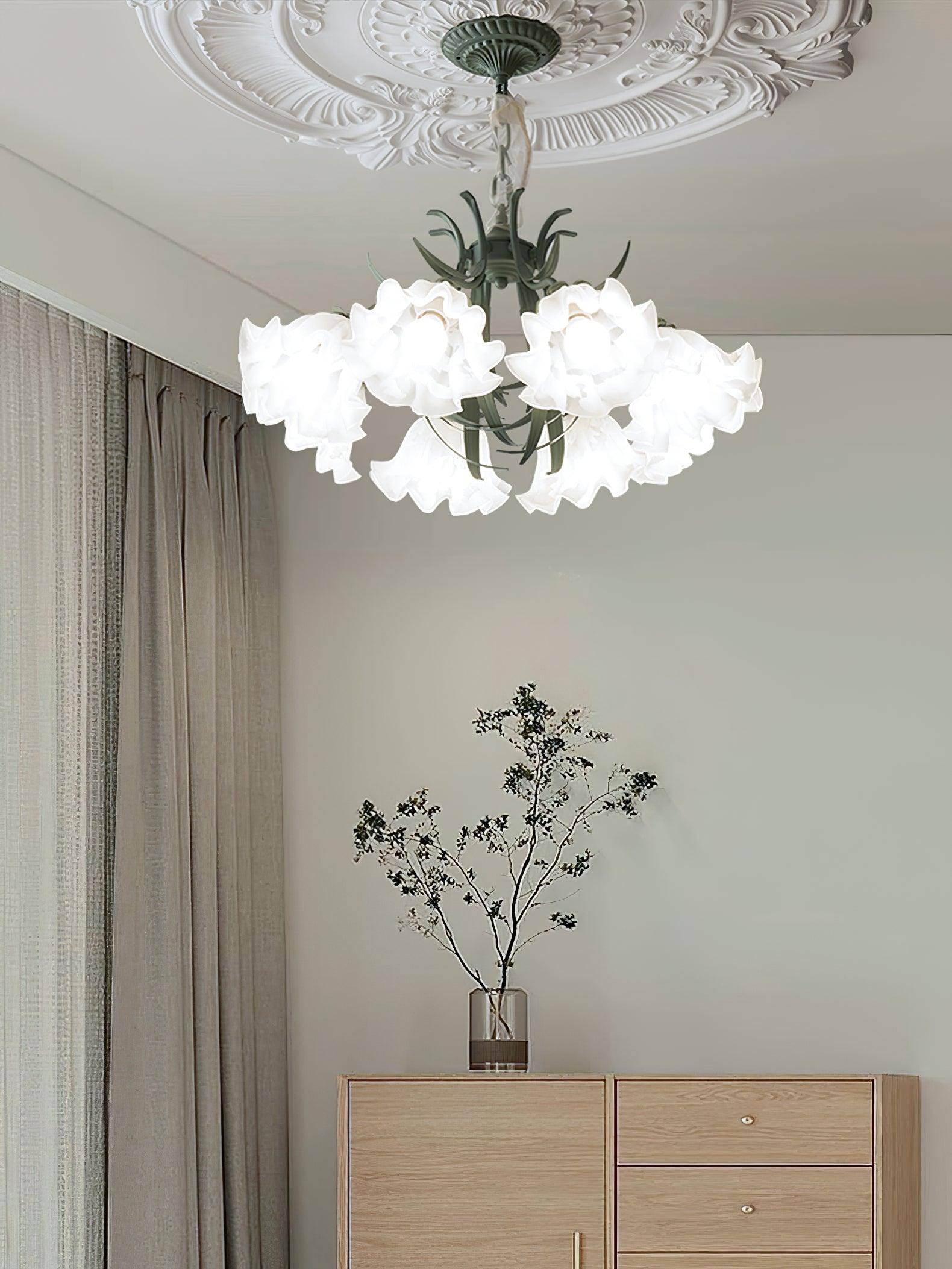 Lily of the Valley Flower Chandelier - Lamp Outdoor