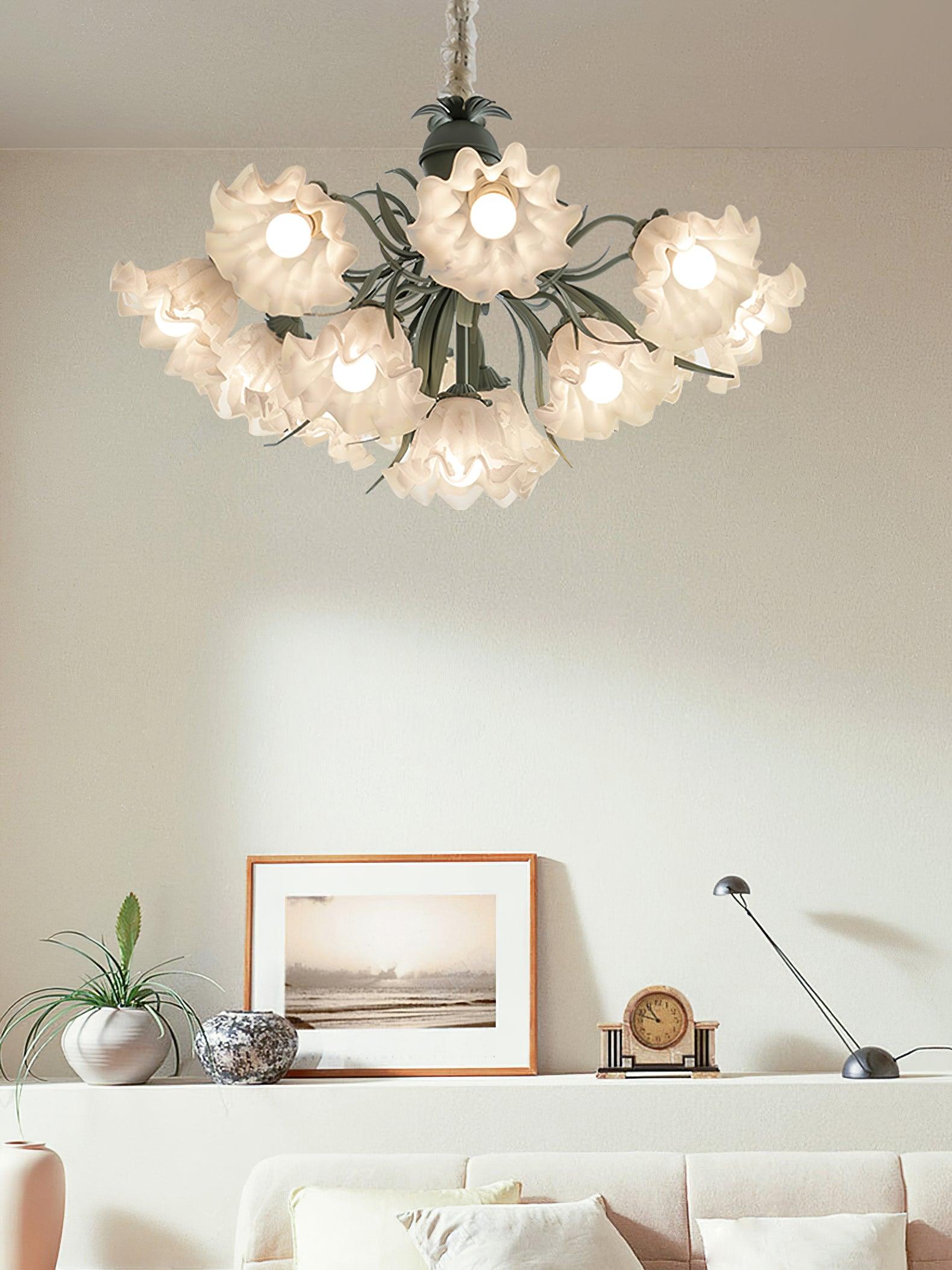 Lily of the Valley Flower Chandelier - Lamp Outdoor