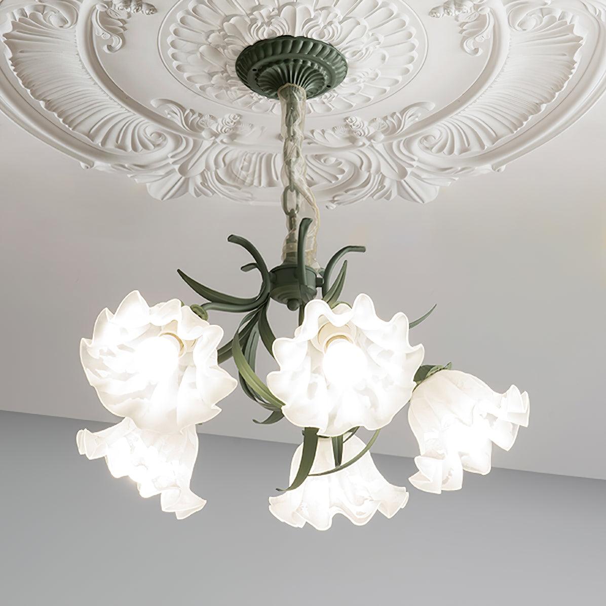 Lily of the Valley Flower Chandelier - Lamp Outdoor