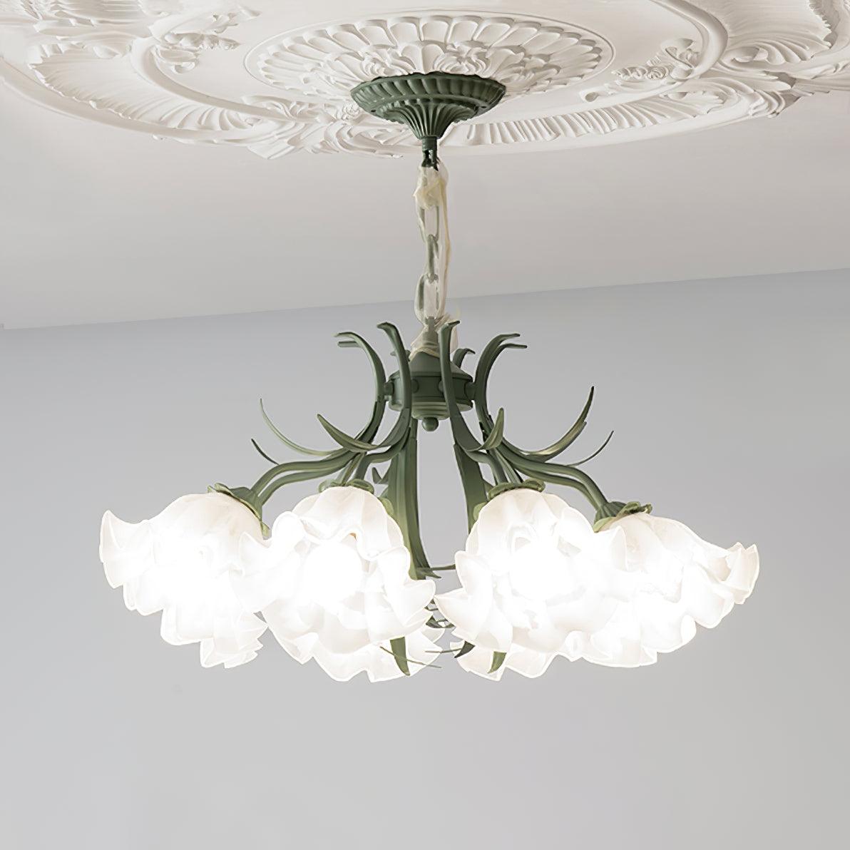 Lily of the Valley Flower Chandelier - Lamp Outdoor