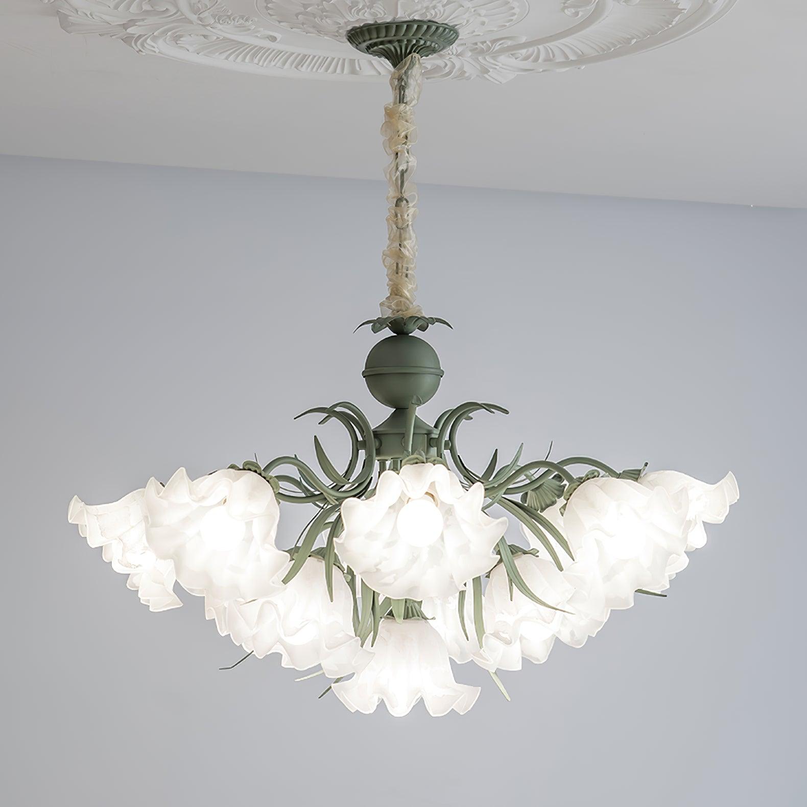 Lily of the Valley Flower Chandelier - Lamp Outdoor