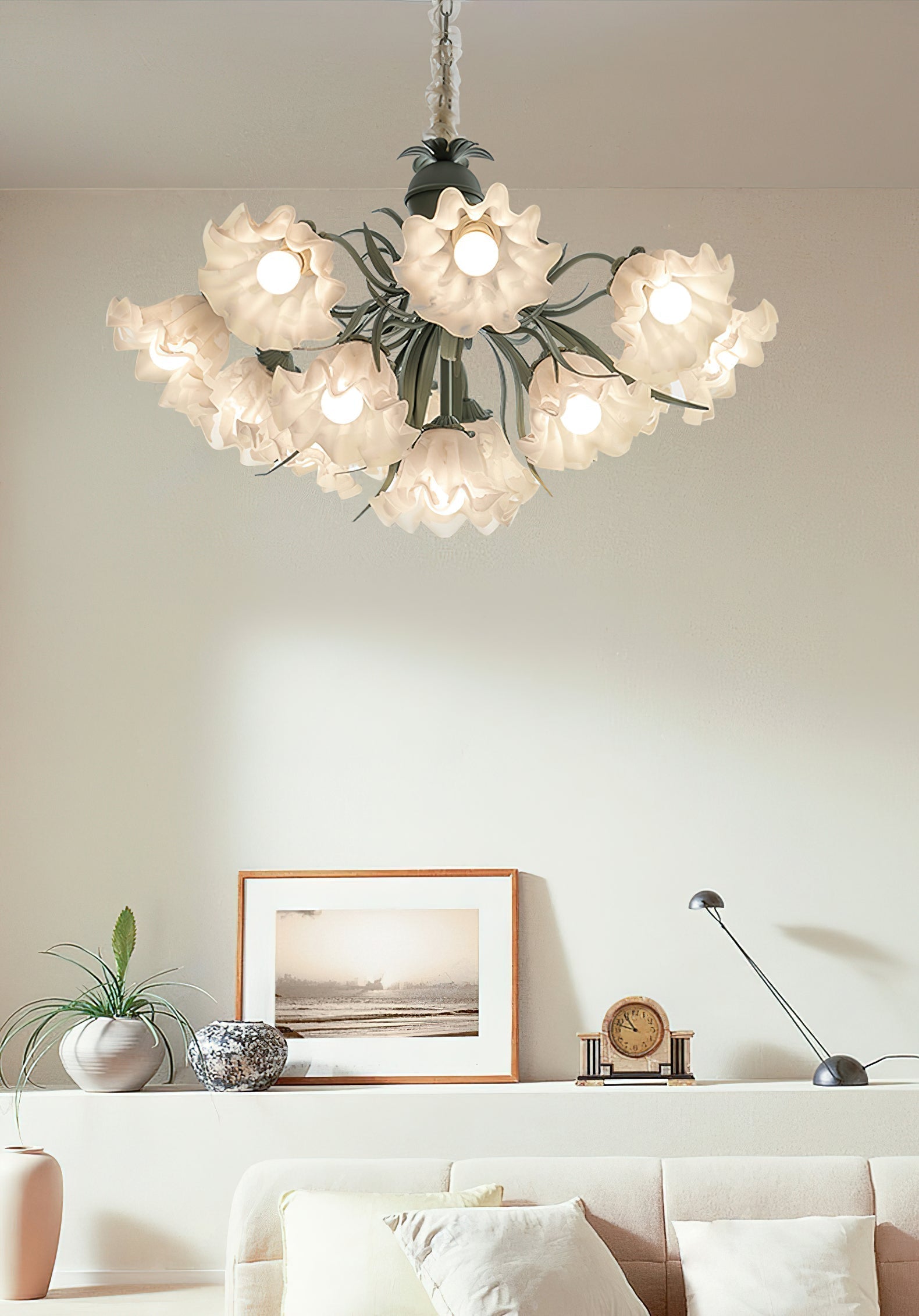 Lily of the Valley Flower Chandelier - Lamp Outdoor