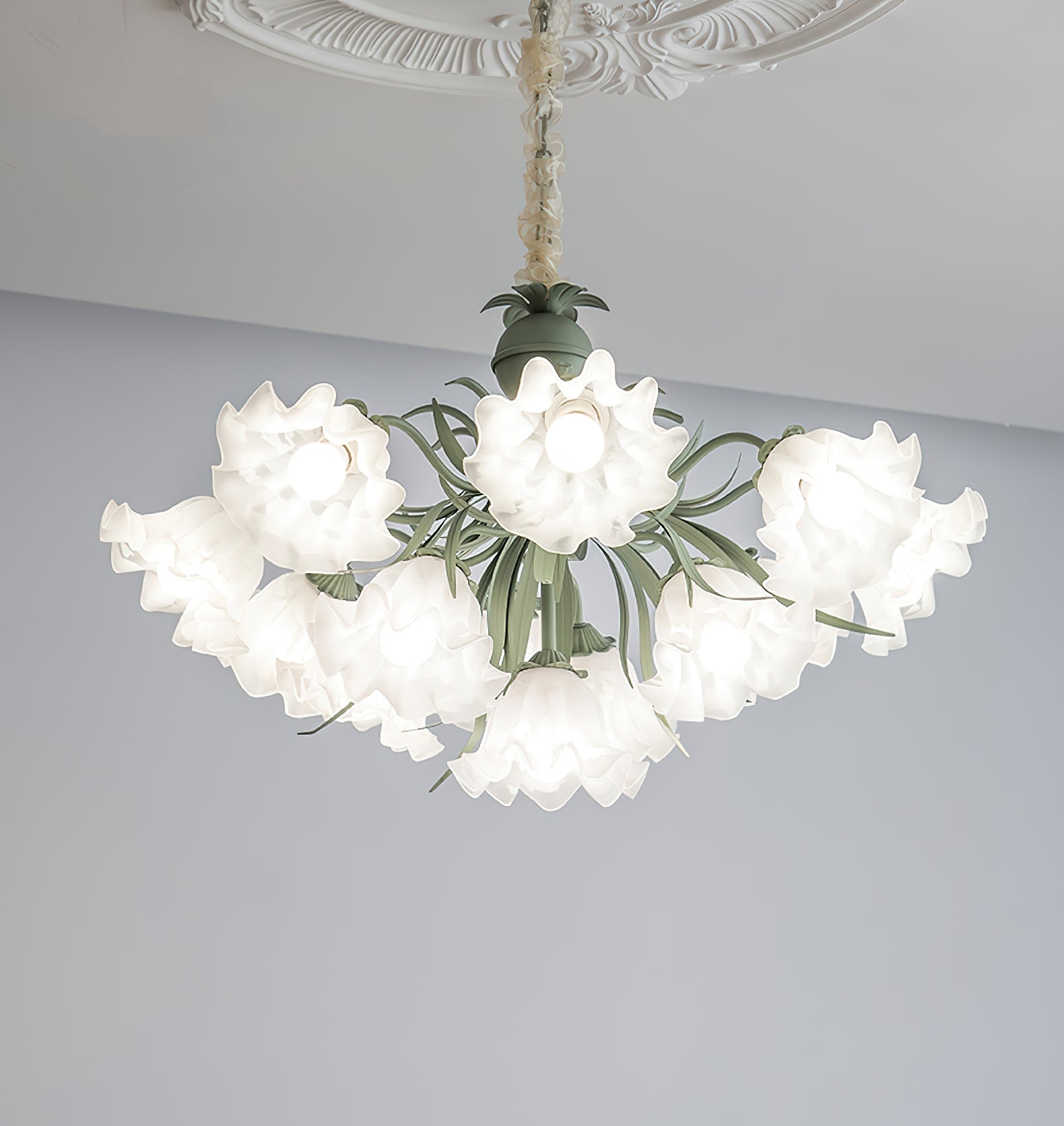 Lily of the Valley Flower Chandelier - Lamp Outdoor