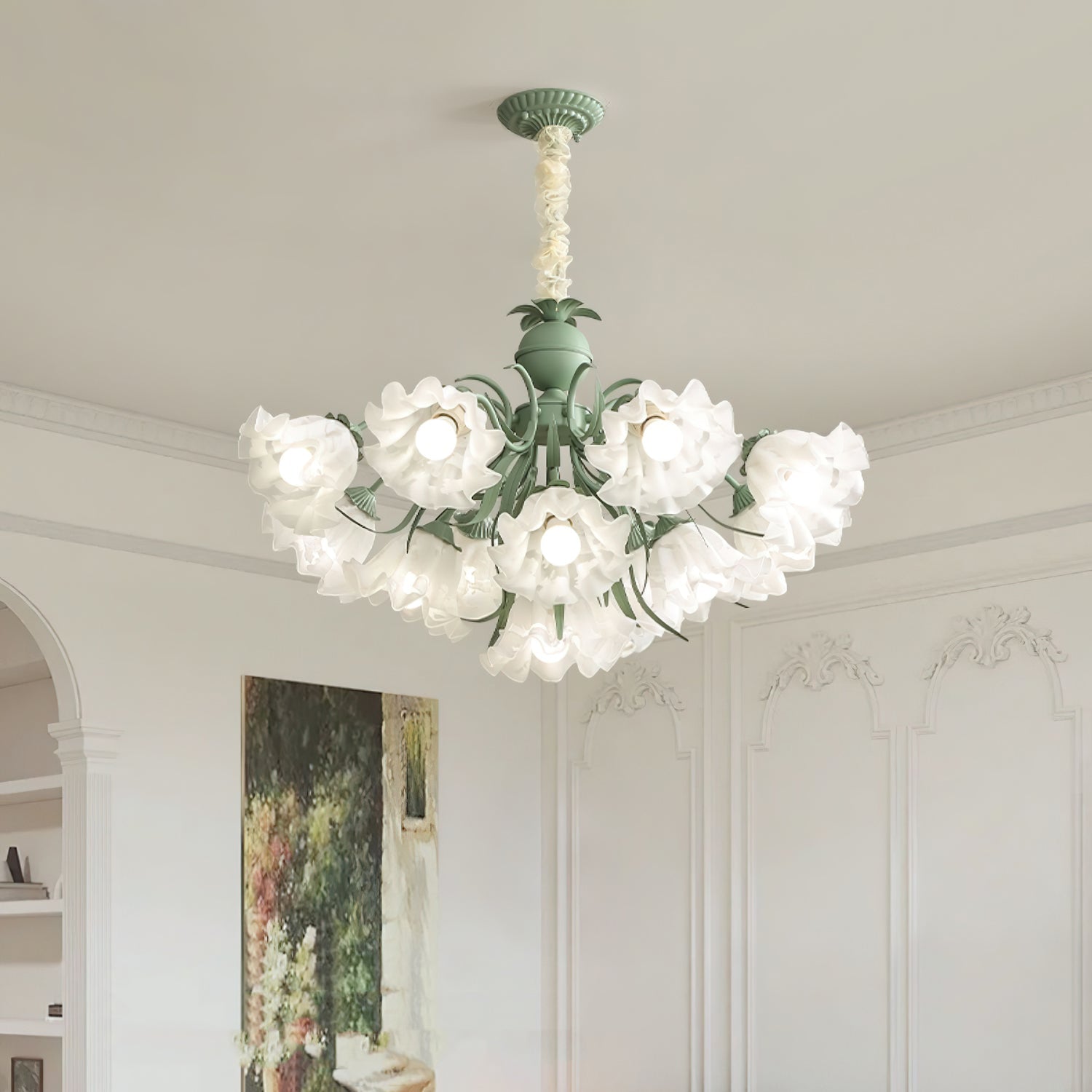 Lily of the Valley Flower Chandelier - Lamp Outdoor