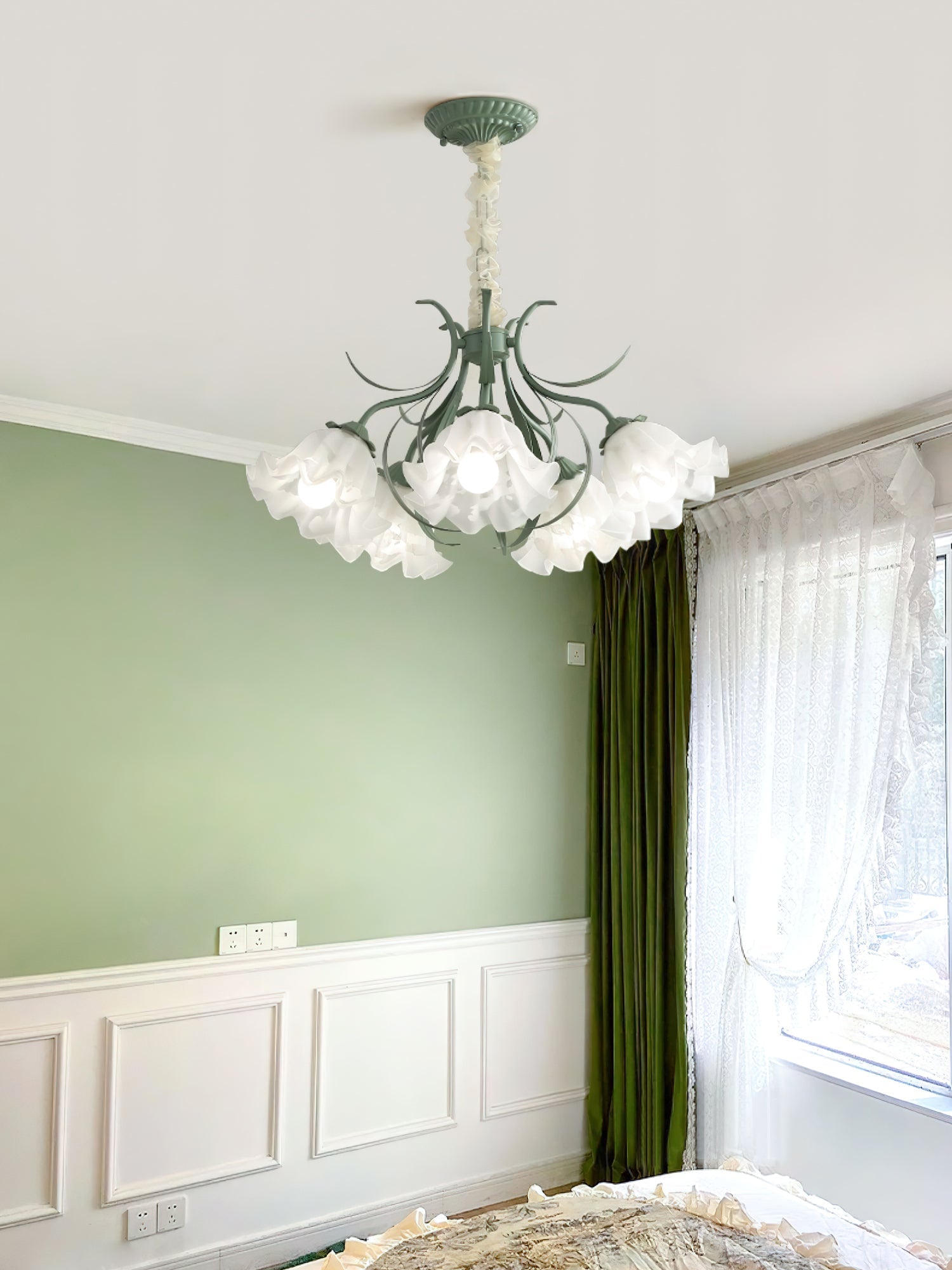Lily of the Valley Flower Chandelier - Lamp Outdoor