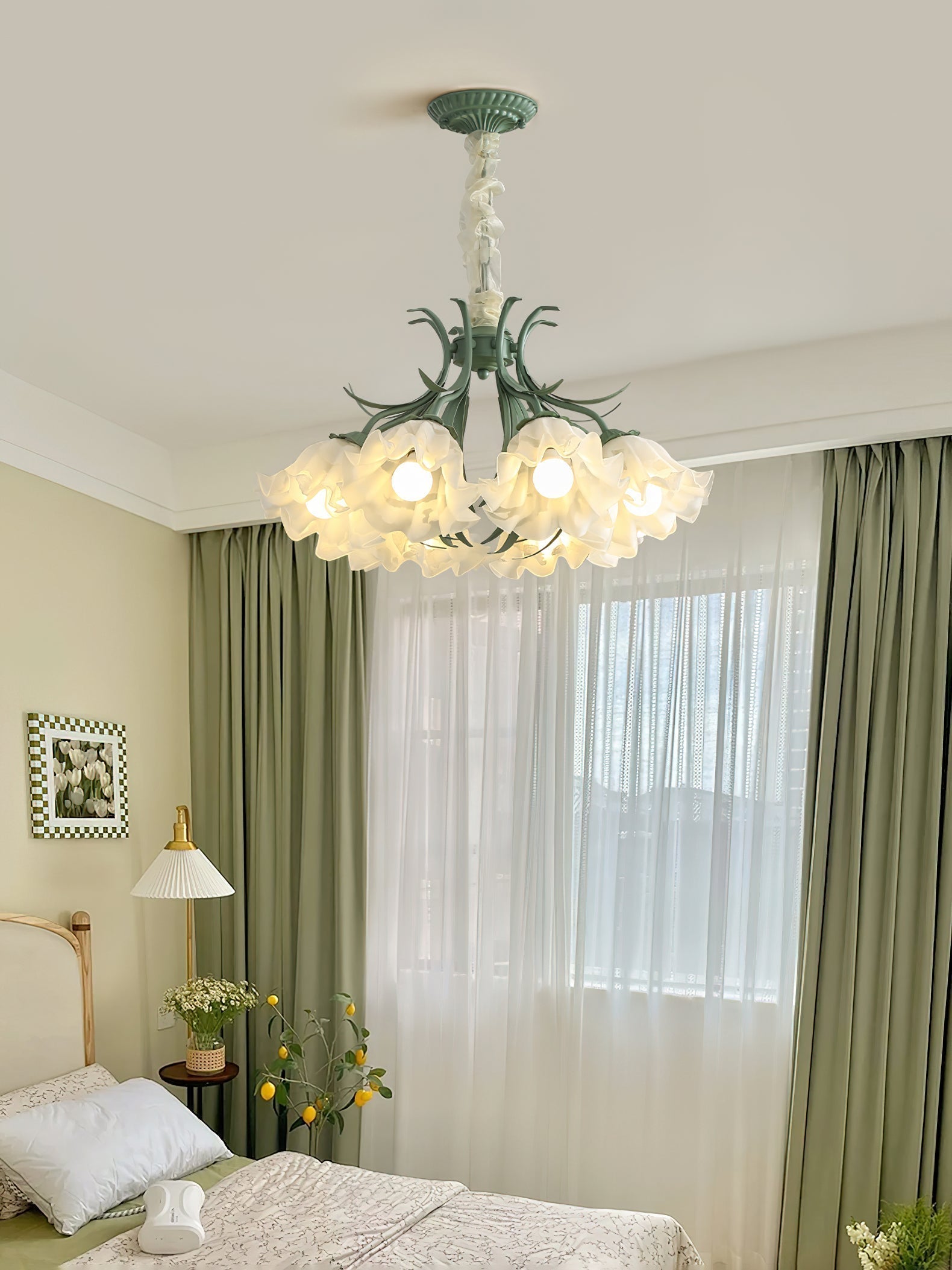Lily of the Valley Flower Chandelier - Lamp Outdoor