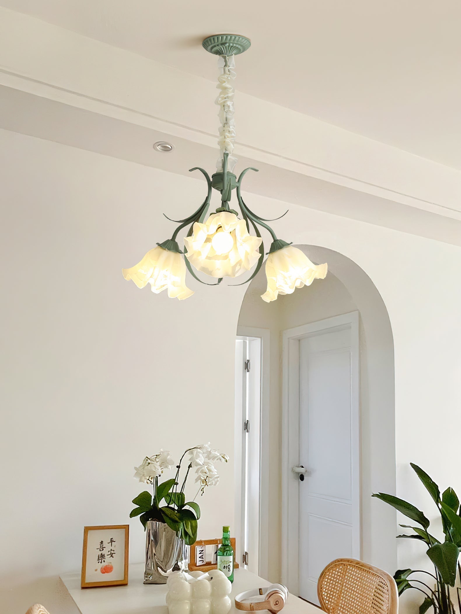Lily of the Valley Flower Chandelier - Lamp Outdoor