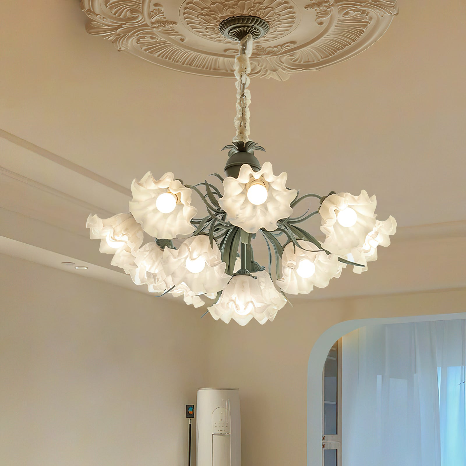 Lily of the Valley Flower Chandelier - Lamp Outdoor