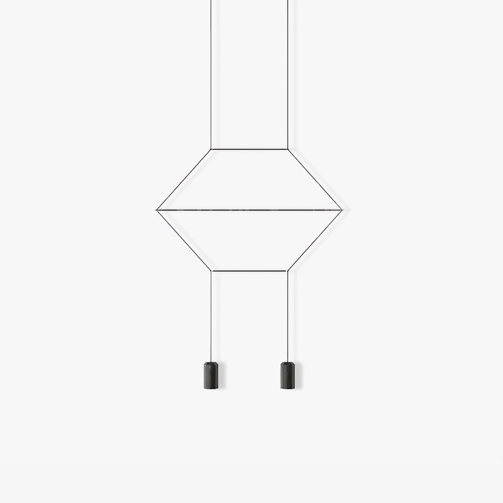 Line Art Pendant Light - Lamp Outdoor