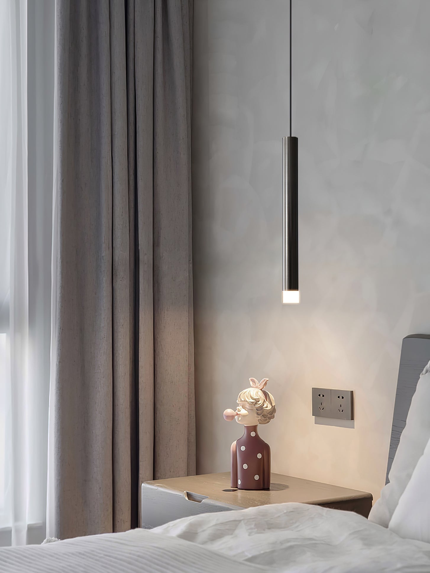 Cetheel Modern Minimalist Brass Plastic Pendant Light - Lamp Outdoor