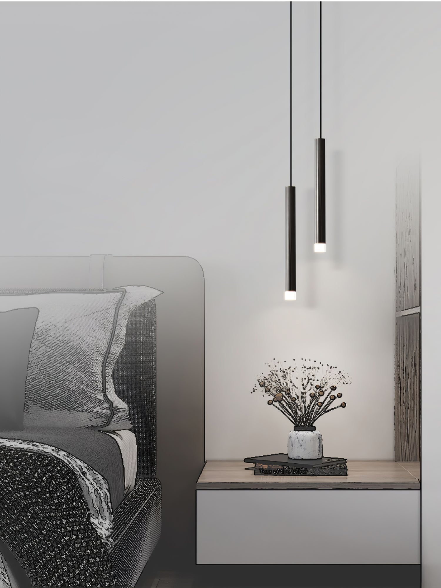 Cetheel Modern Minimalist Brass Plastic Pendant Light - Lamp Outdoor