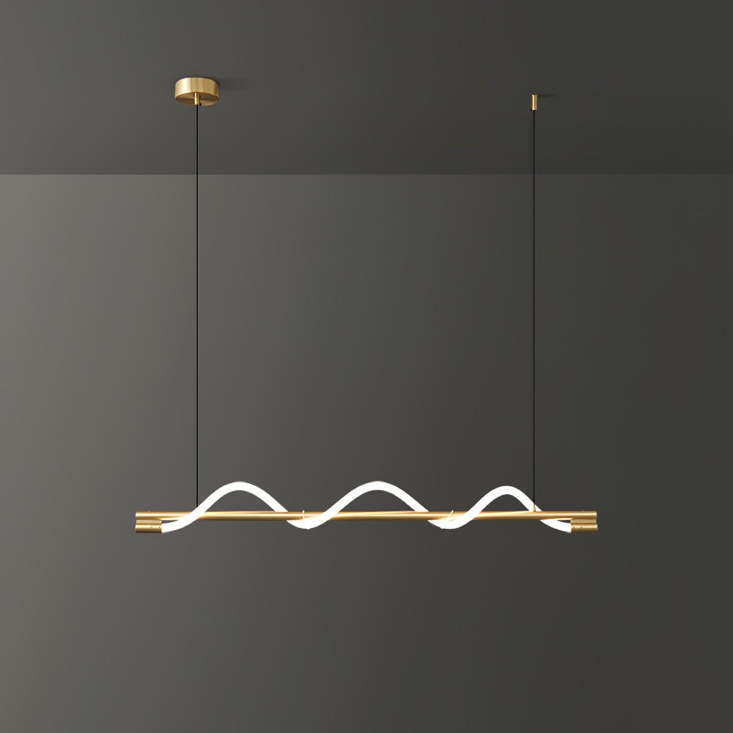 Linear Curve Island Pendant Lamp - Lamp Outdoor
