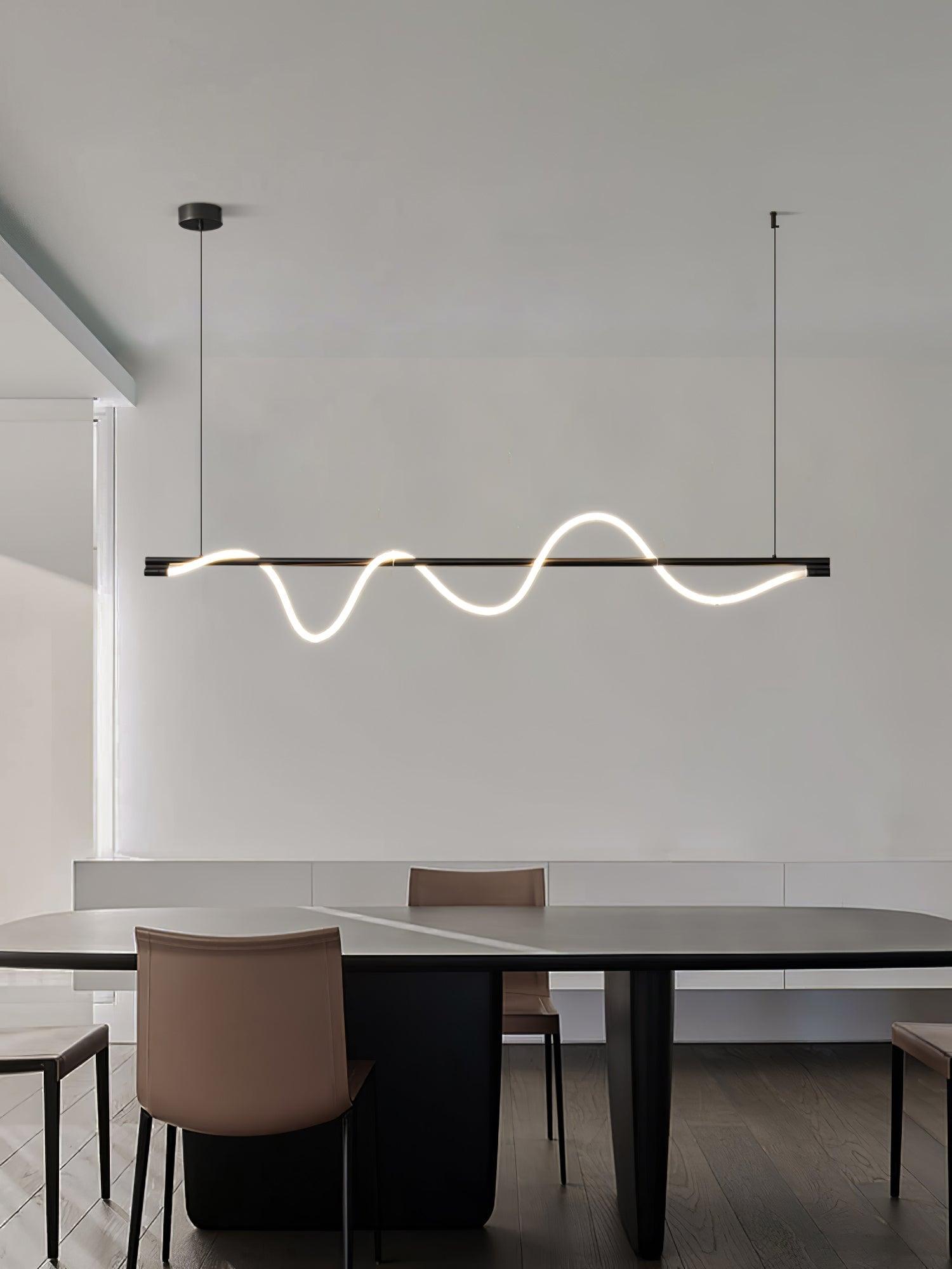Linear Curve Island Pendant Lamp - Lamp Outdoor