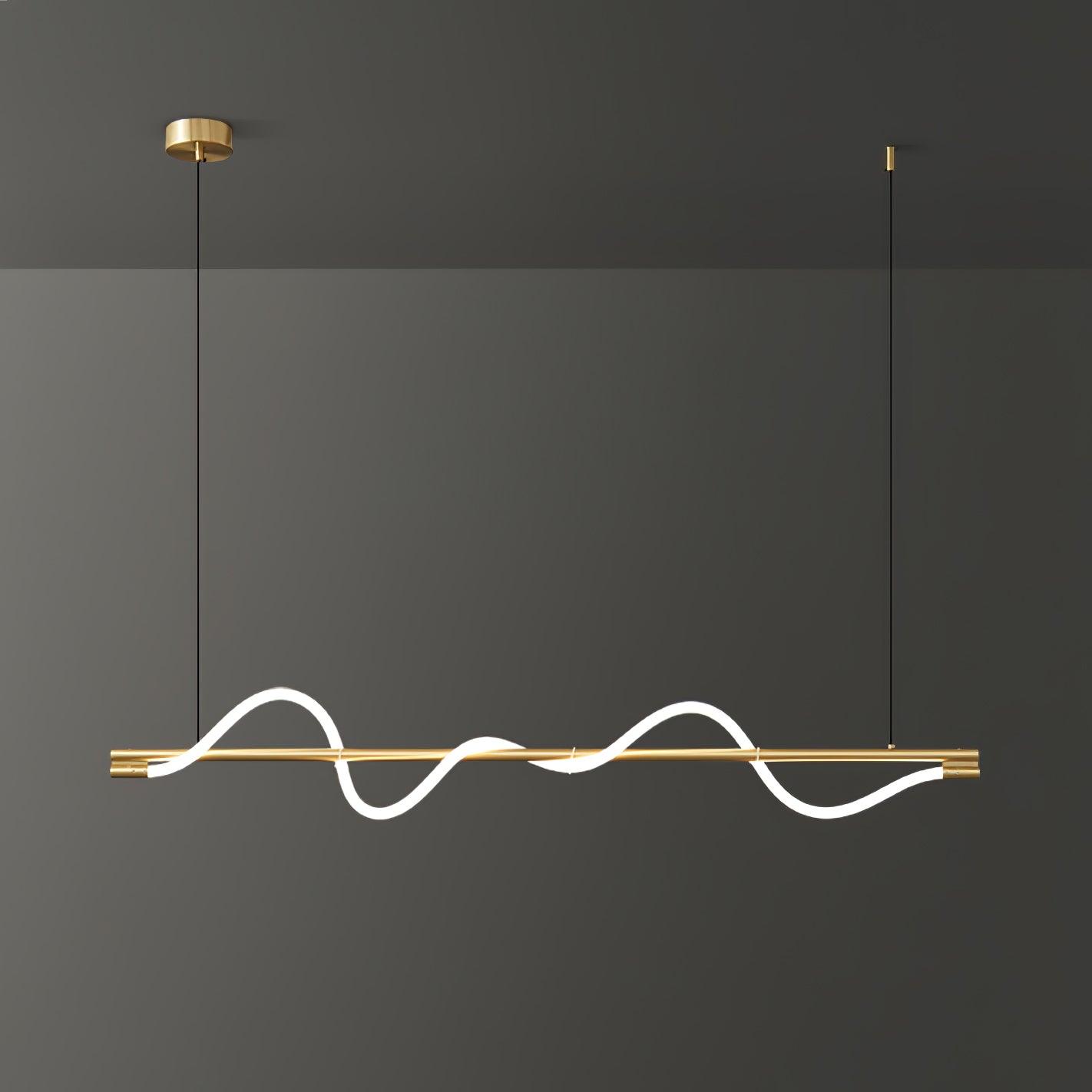 Linear Curve Island Pendant Lamp - Lamp Outdoor