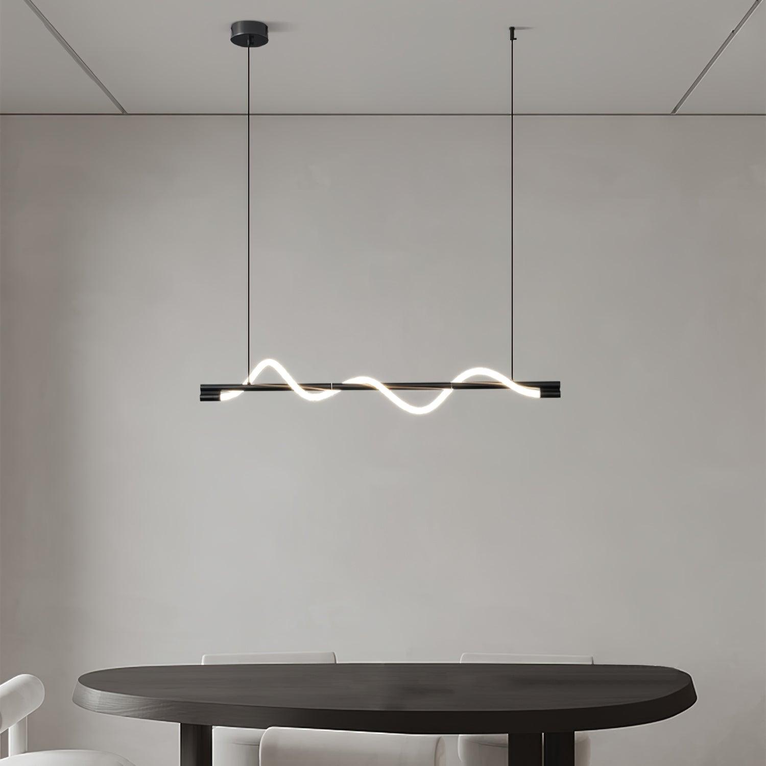 Linear Curve Island Pendant Lamp - Lamp Outdoor