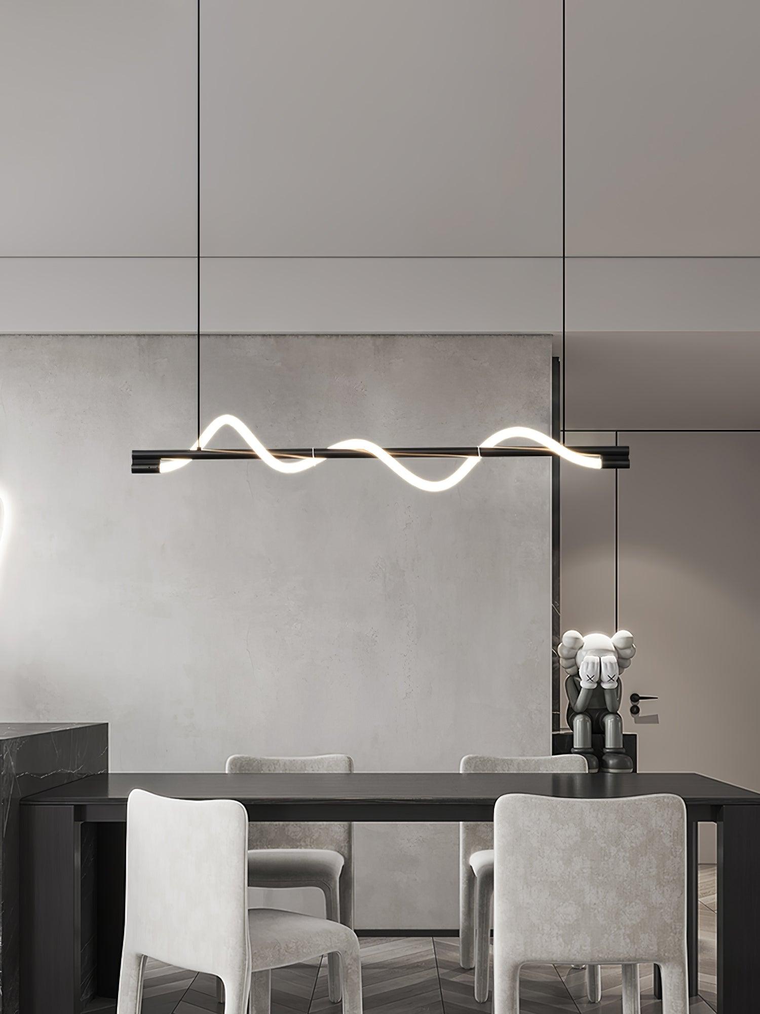 Linear Curve Island Pendant Lamp - Lamp Outdoor