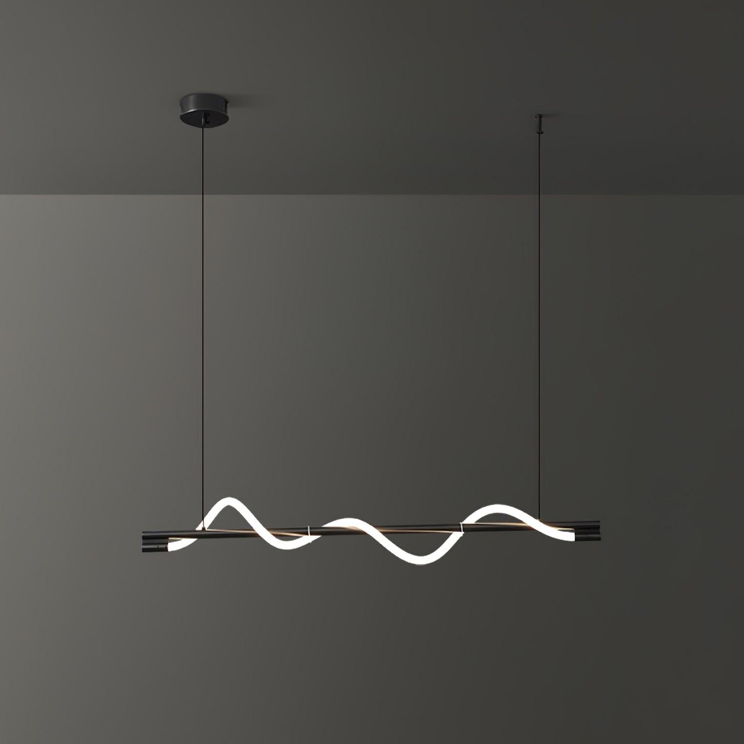 Linear Curve Island Pendant Lamp - Lamp Outdoor