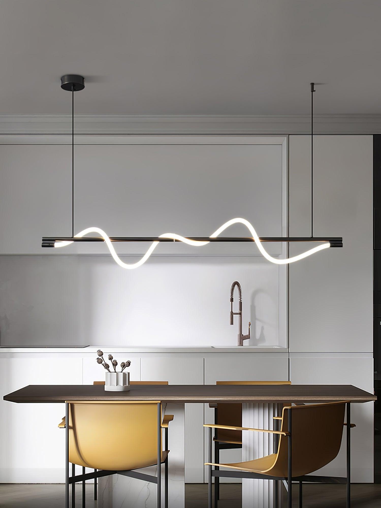 Linear Curve Island Pendant Lamp - Lamp Outdoor
