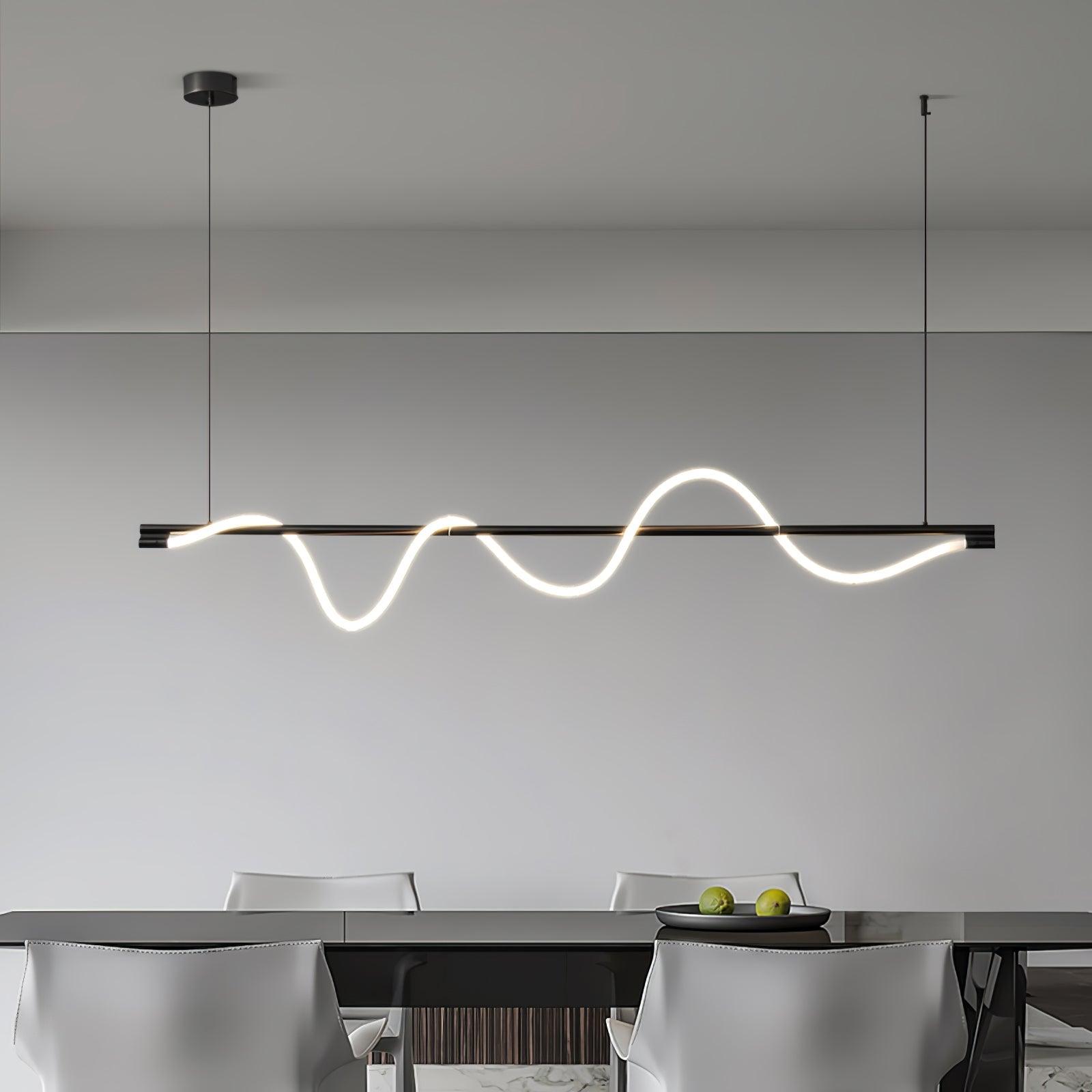 Linear Curve Island Pendant Lamp - Lamp Outdoor