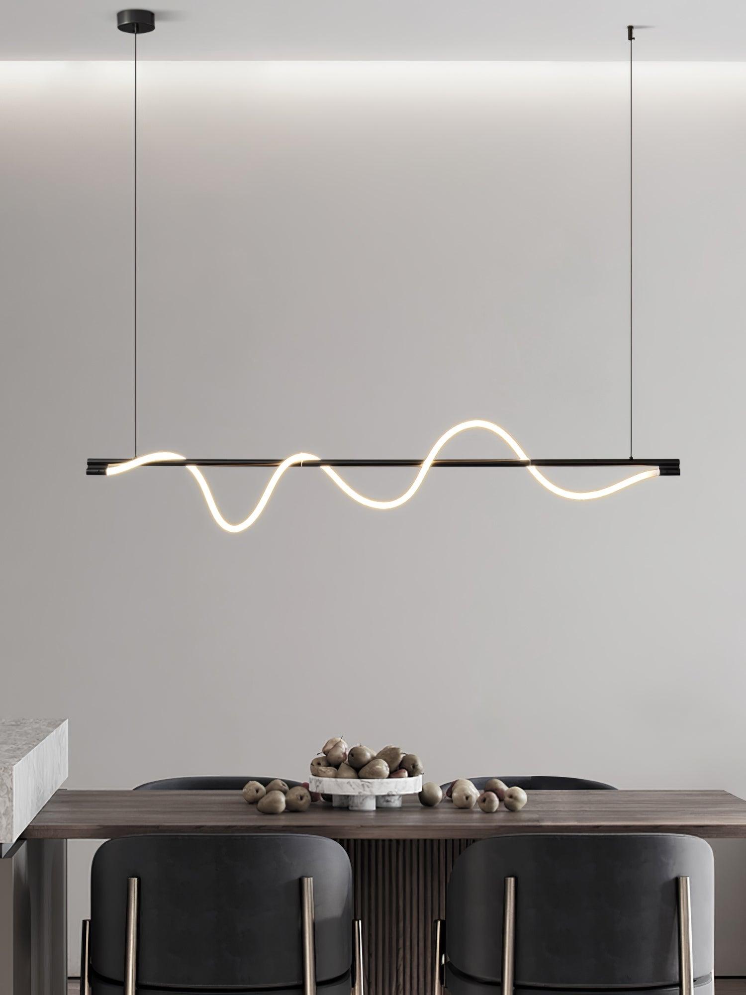 Linear Curve Island Pendant Lamp - Lamp Outdoor