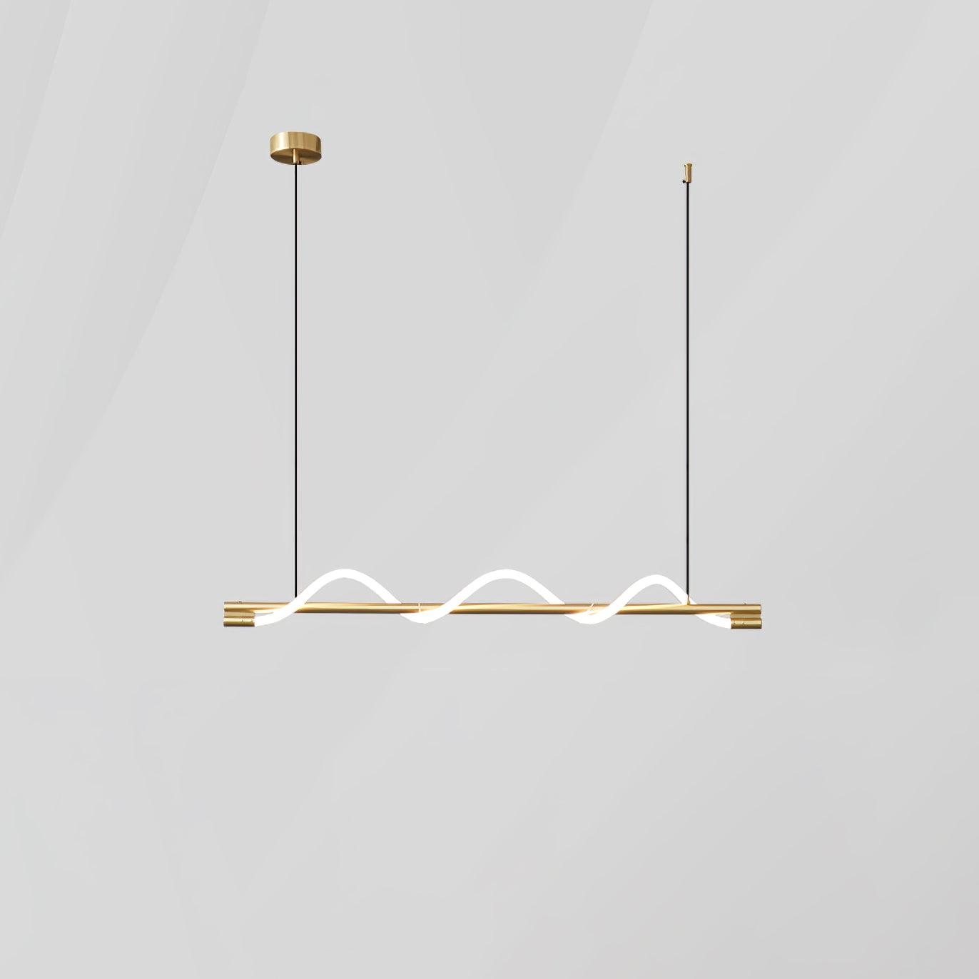 Linear Curve Island Pendant Lamp - Lamp Outdoor