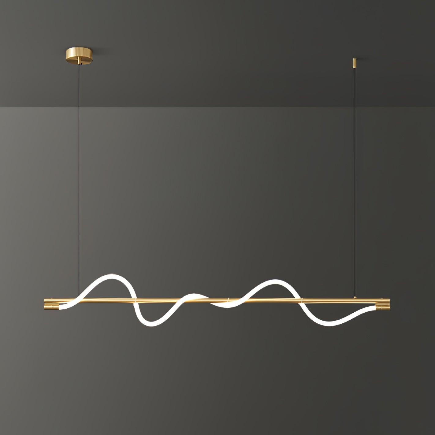 Linear Curve Island Pendant Lamp - Lamp Outdoor