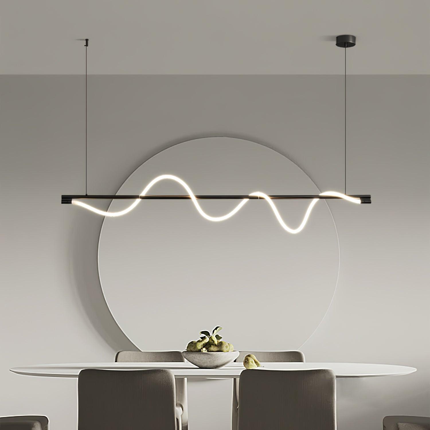 Linear Curve Island Pendant Lamp - Lamp Outdoor
