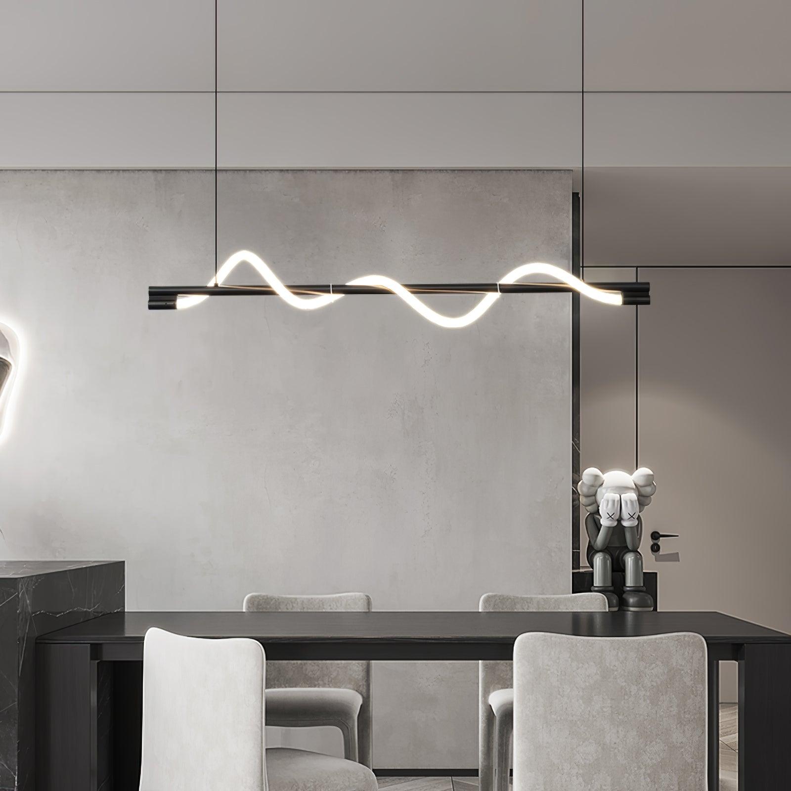 Linear Curve Island Pendant Lamp - Lamp Outdoor