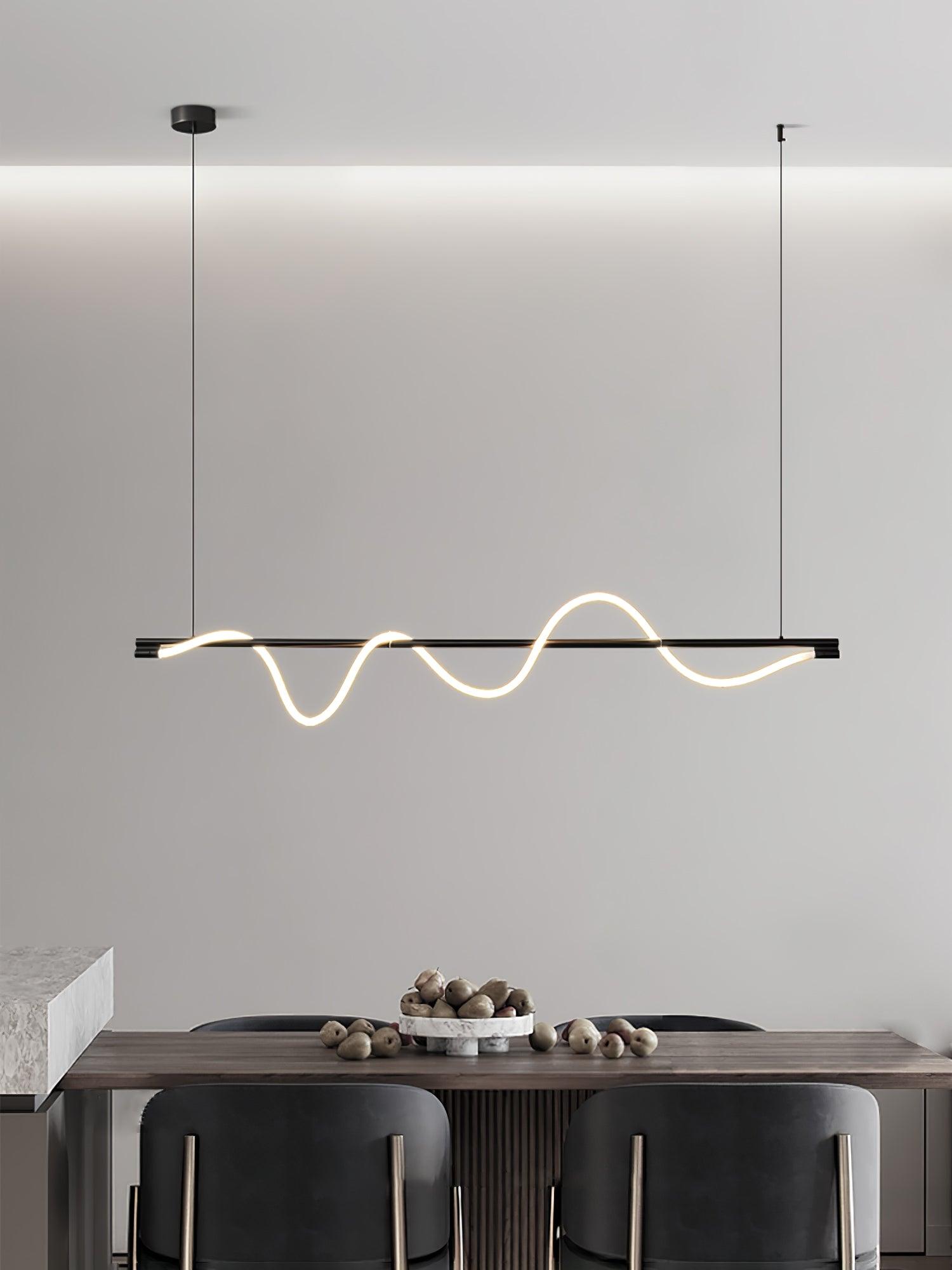 Linear Curve Island Pendant Lamp - Lamp Outdoor