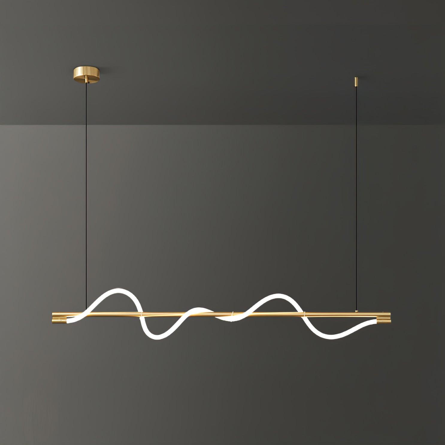 Linear Curve Island Pendant Lamp - Lamp Outdoor