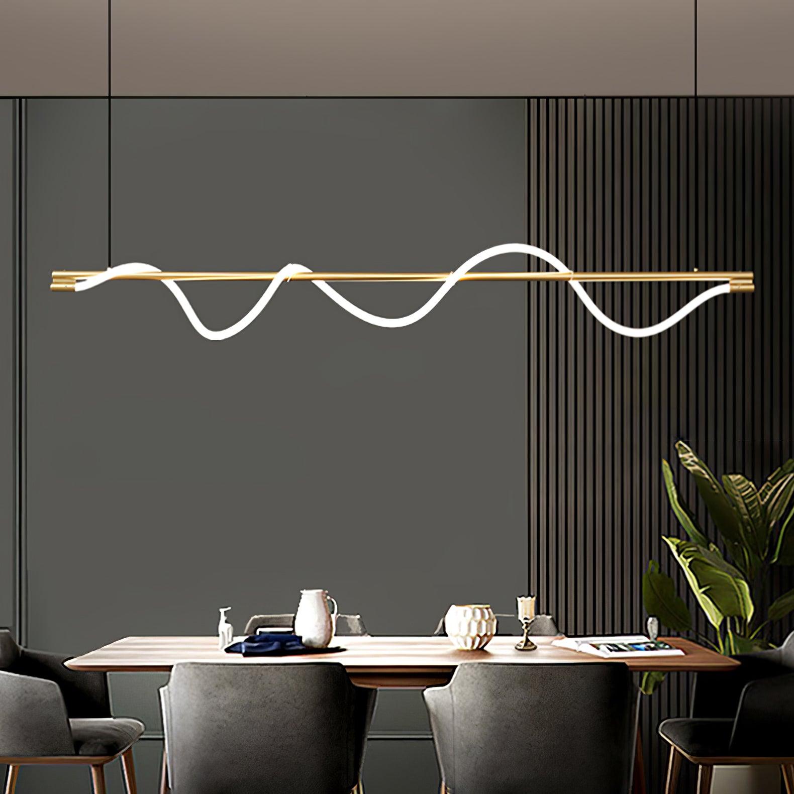 Linear Curve Island Pendant Lamp - Lamp Outdoor