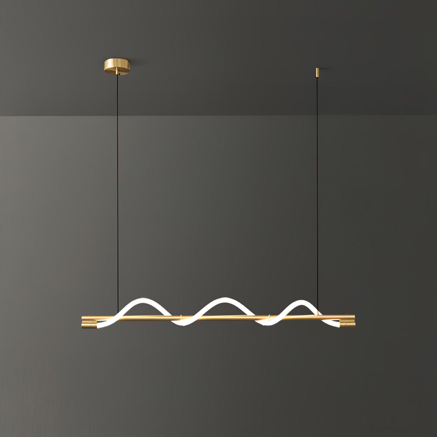 Linear Curve Island Pendant Lamp - Lamp Outdoor