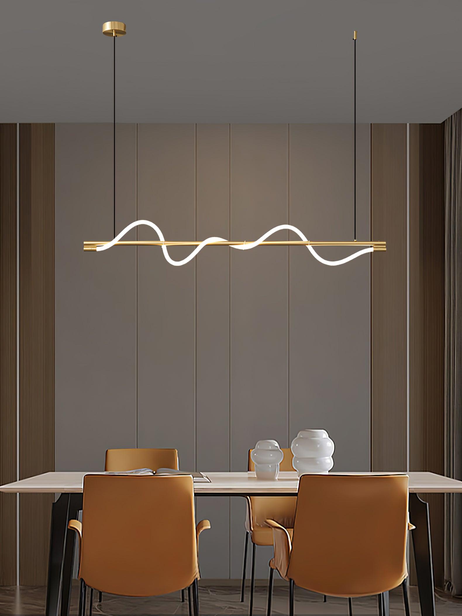 Linear Curve Island Pendant Lamp - Lamp Outdoor