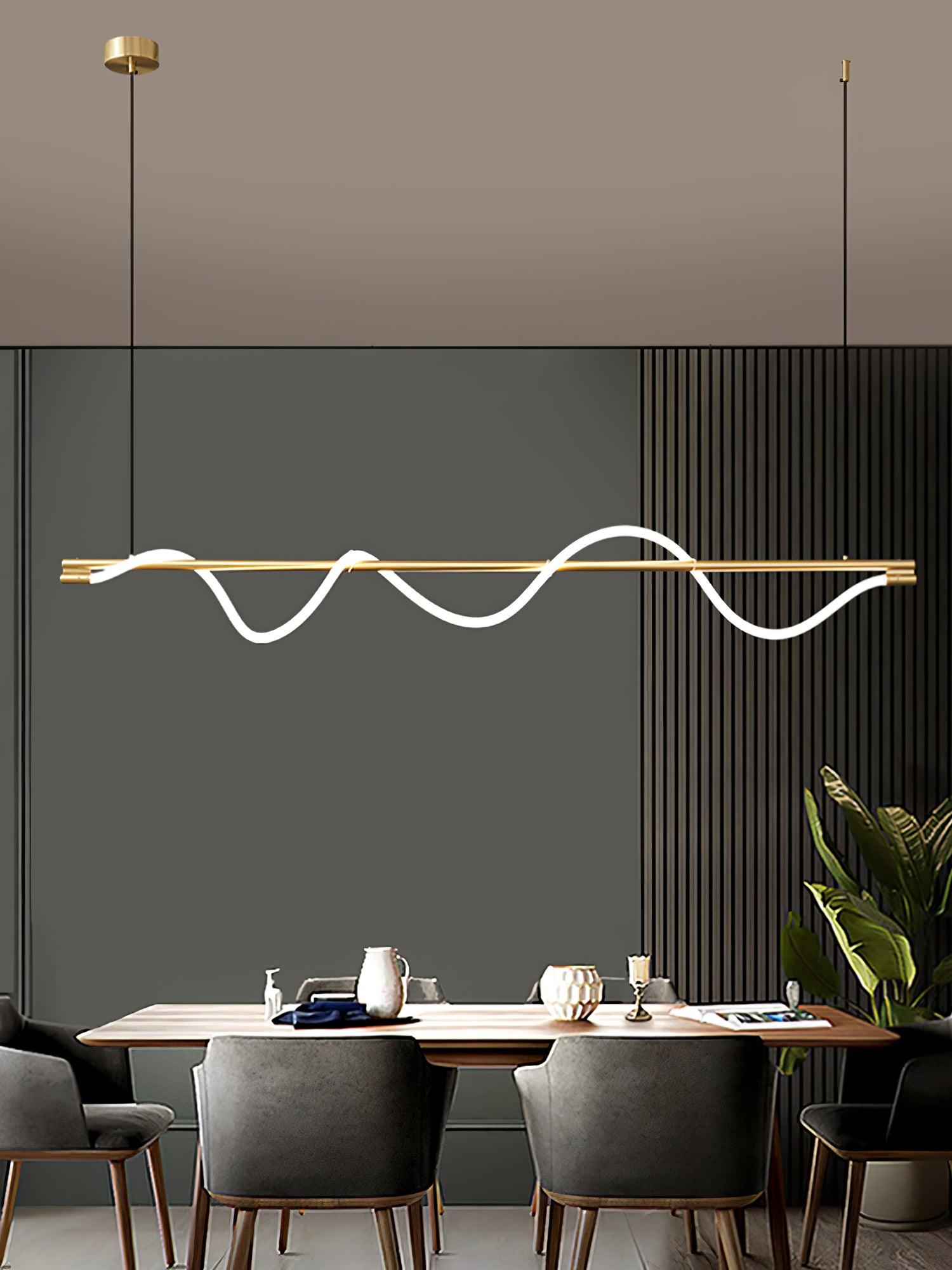 Linear Curve Island Pendant Lamp - Lamp Outdoor