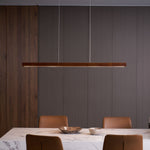 Linear Wooden Pendant Light - Lamp Outdoor