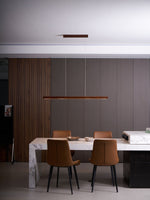 Linear Wooden Pendant Light - Lamp Outdoor