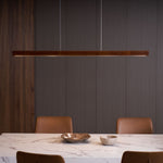 Linear Wooden Pendant Light - Lamp Outdoor