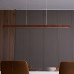 Linear Wooden Pendant Light - Lamp Outdoor