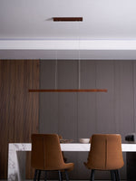Linear Wooden Pendant Light - Lamp Outdoor