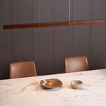 Linear Wooden Pendant Light - Lamp Outdoor