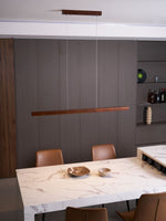 Linear Wooden Pendant Light - Lamp Outdoor