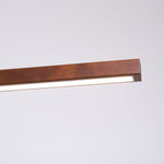 Linear Wooden Pendant Light - Lamp Outdoor
