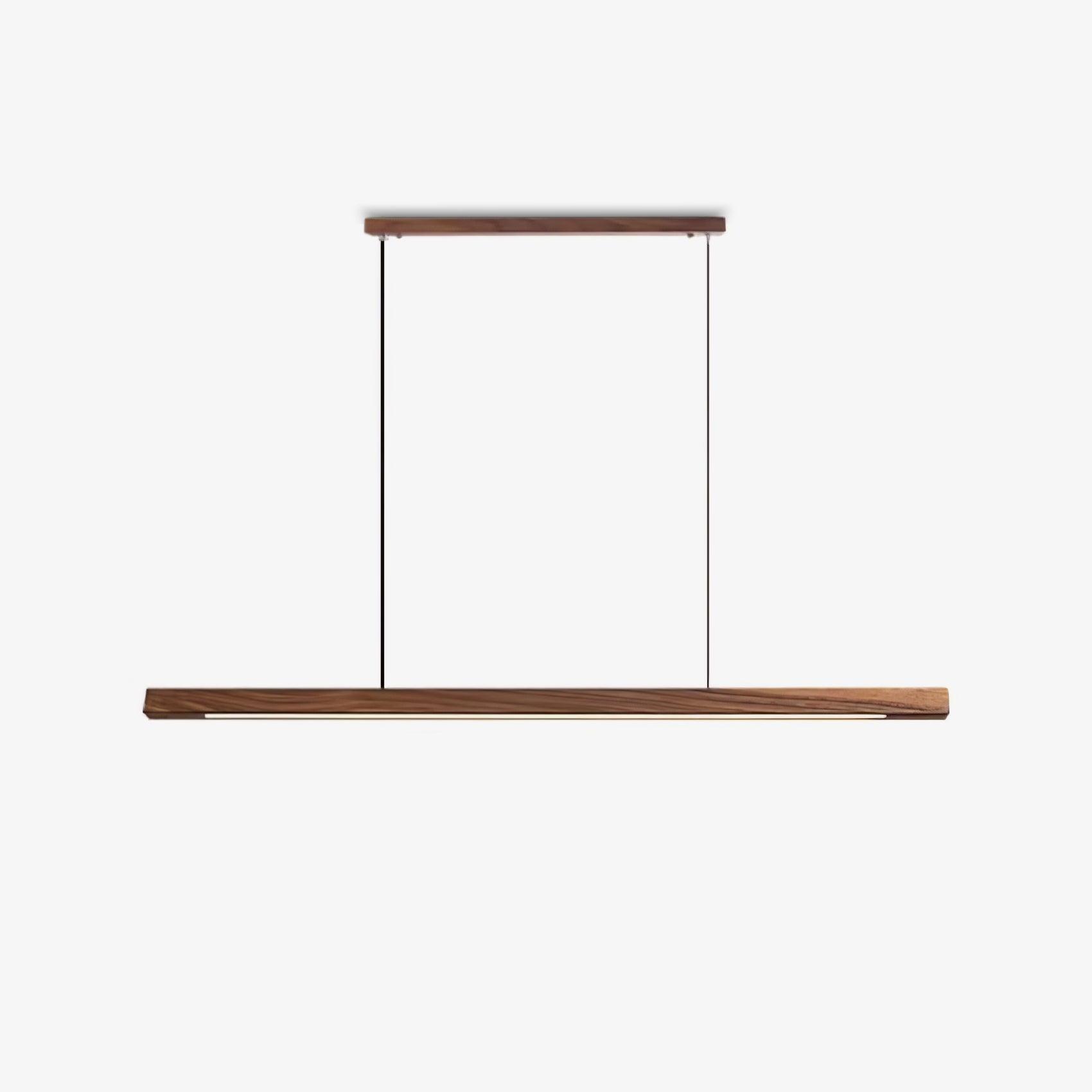 Linear Wooden Pendant Light - Lamp Outdoor